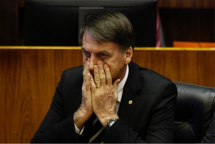 Jair Bolsonaro durante sessão do Congresso
