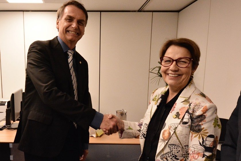 Jair Bolsonaro e Tereza Cristina