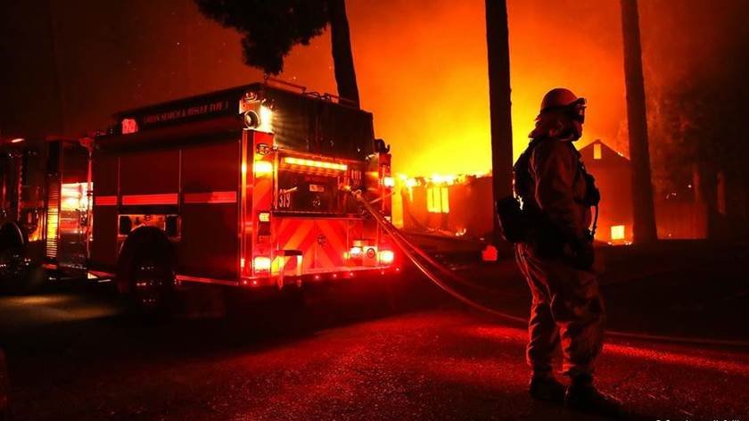Incêndio na Califórnia