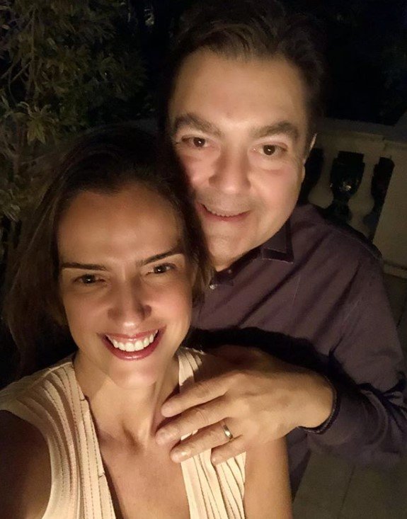 Faustão e Luciana Cardoso
