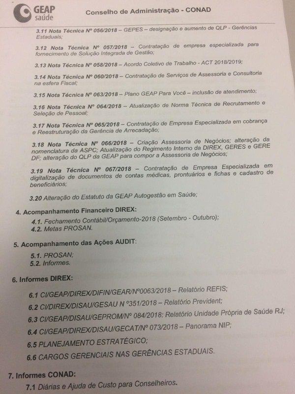 programação da reunião Geap2