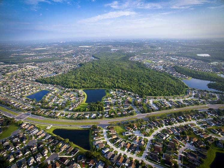 Aerial view of Kissimmee Florida