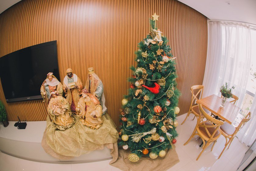 Brasília (DF), 06/12/2018 - Evento: decoração de Natal (Maristela) - Local SQNW 109, bloco H ap 401 (Noroeste) Foto: JP Rodrigues/Especial para Metrópoles