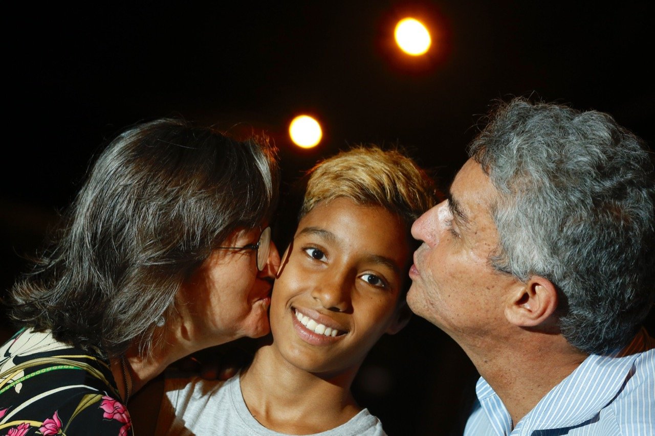alisson e os pais
