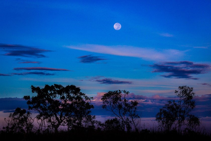 Céu do cair da tarde na Chapada dos Veadeiros (GO)