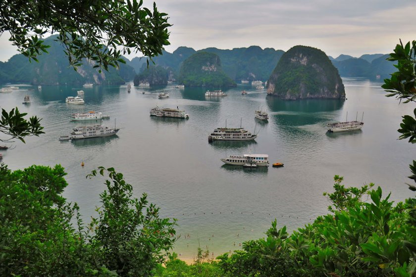 Dschunken Halong-Bucht Vietnam