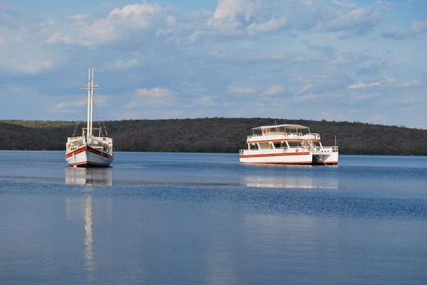 Two Boats in the Canion of Xingó