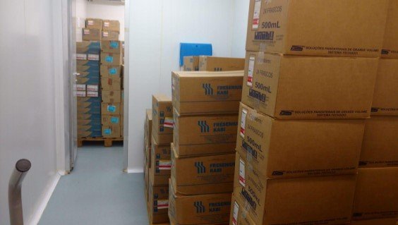 Espaço inadequado para medicamento