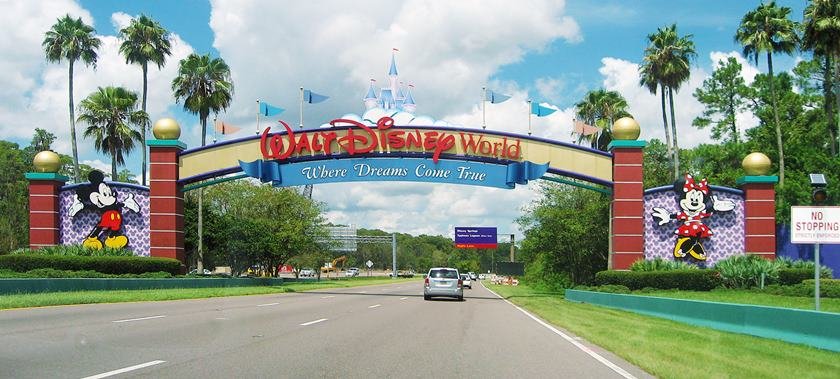 entrada do parque da disney