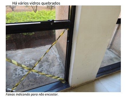 vidros quebrados térreo