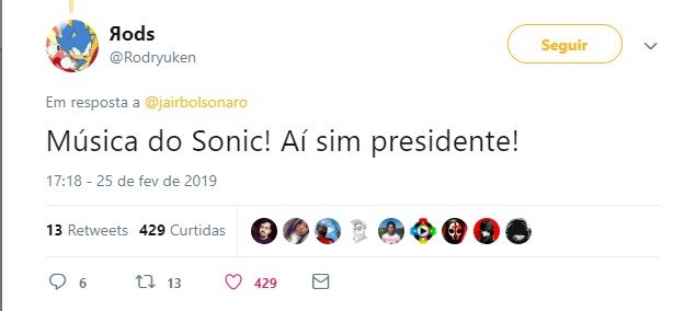 Música de 'Sonic' é usada em vídeo de Jair Bolsonaro e personagem