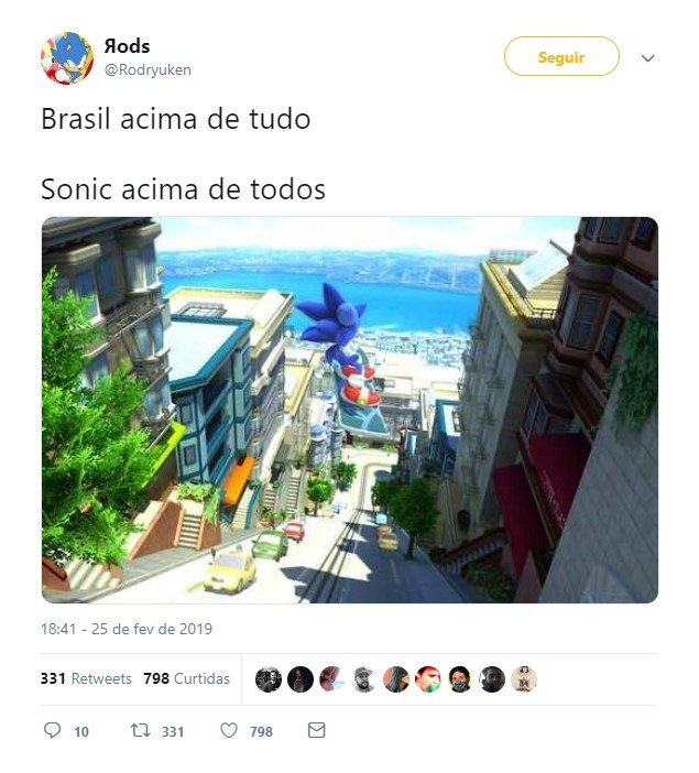 Bolsonaro usa trilha sonora de Sonic para divulgar ações do governo
