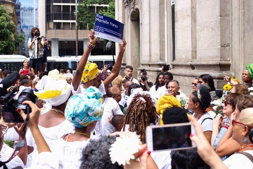 Manifestações de um ano da morte da vereadora Marielle Franco
