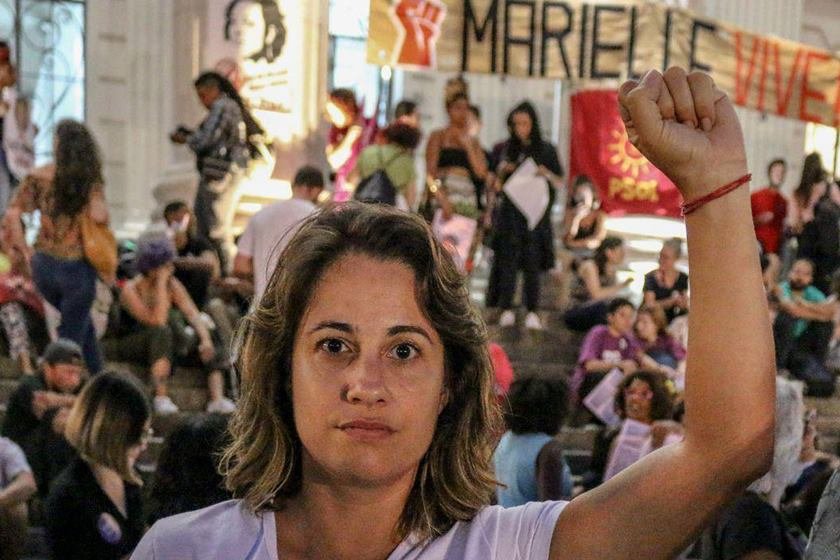 Manifestações de um ano da morte da vereadora Marielle Franco