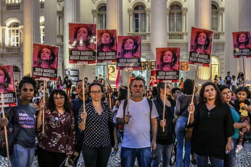 Manifestações de um ano da morte da vereadora Marielle Franco