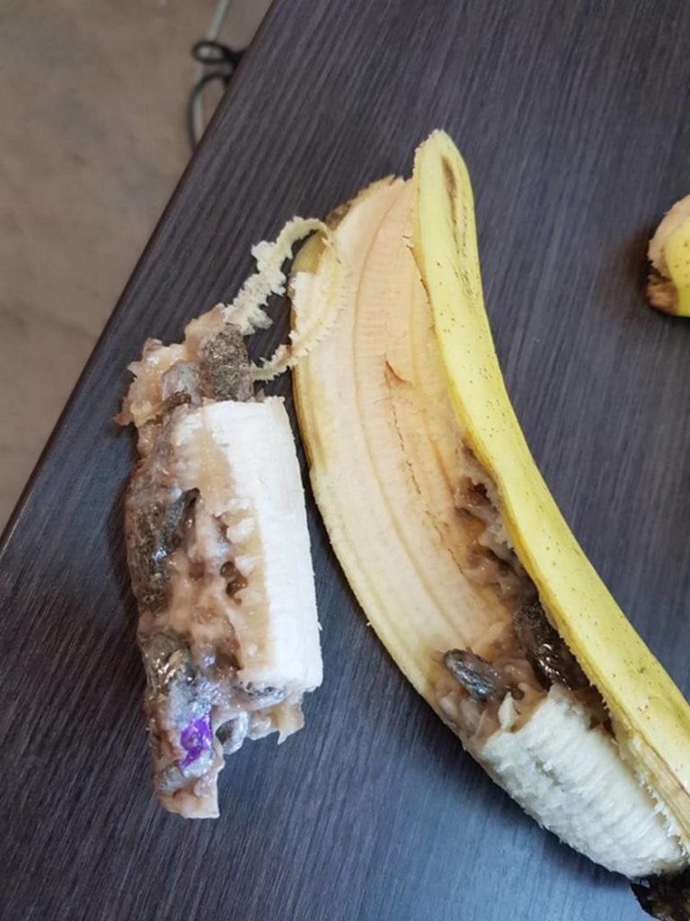 banana com drogas