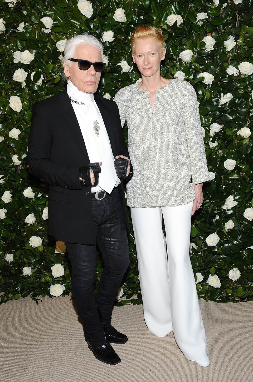 Karl Lagerfeld e Tilda Swinton