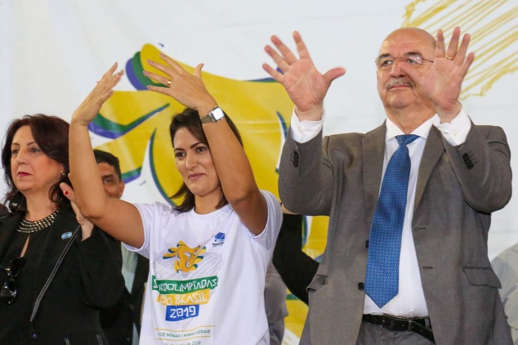 Michelle Bolsonaro e Osmar Terra