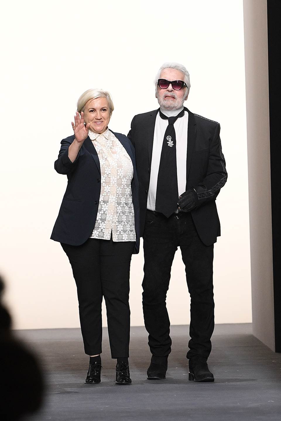 Silvia Venturini Fendi e Karl Lagerfeld