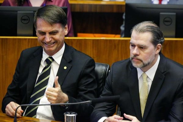 Bolsonaro e  Presidente do STF Dias Toffoli
