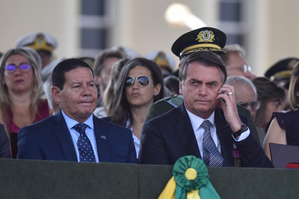 Jair Bolsonaro em cerimônia do Exército