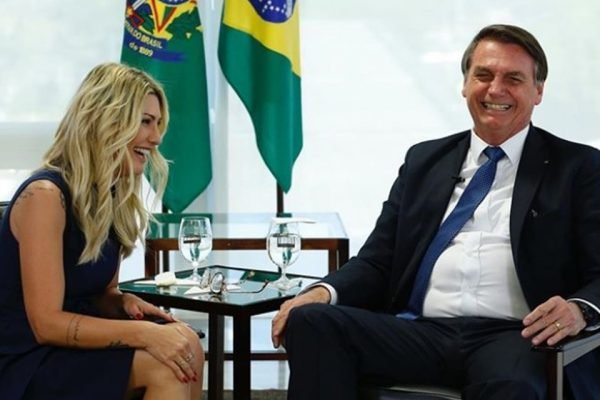 Antonia Fontenelle e Jair Bolsonaro