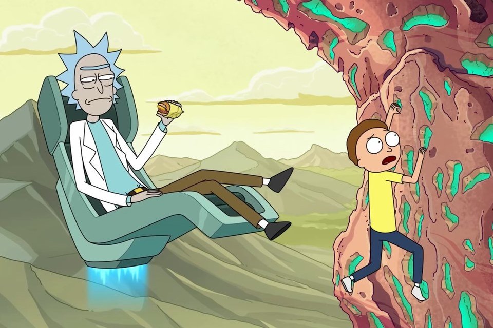 Marca alguém pra ver essa animação estilo Rick and Morty com você