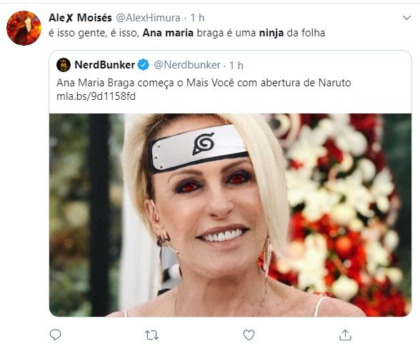 Ana Maria Braga revela o segredo do cabelo rosa e diz que se inspirou no  mangá japonês Naruto': 'Fã da Sakura' - Famosos - Extra Online