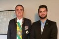 Filipe Martins ao lado do presidente Bolsonaro