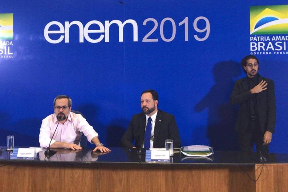 Para ministro, houve “tentativa de colocar em xeque” o Enem 2019