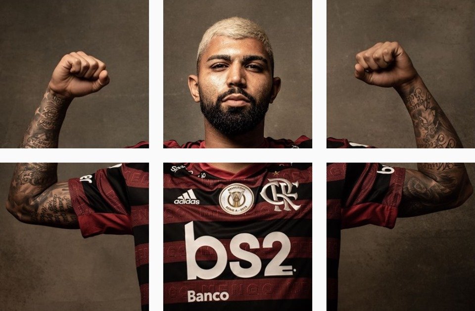 Perfil da Libertadores publica mosaico de Gabigol no Instagram