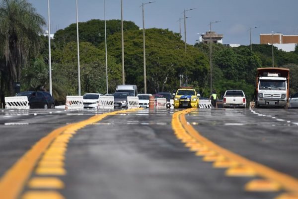 Inauguração pista viaduto Exião Sul