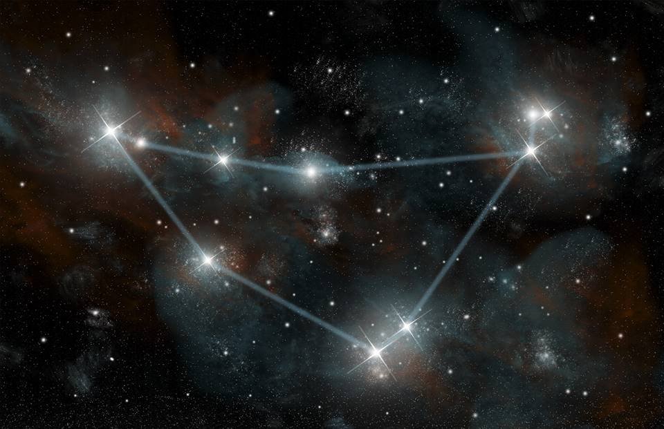 Artists depiction of the constellation Capricorn the Sea Goat.