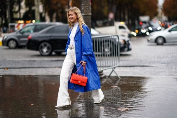 classic blue – Street Style : Paris Fashion Week – Womenswear Spring Summer 2020 : Day Nine