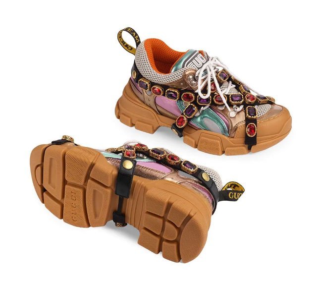 tenis tratorado gucci