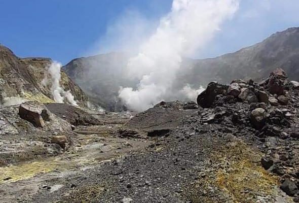 Erupção vulcão Nova Zelândia