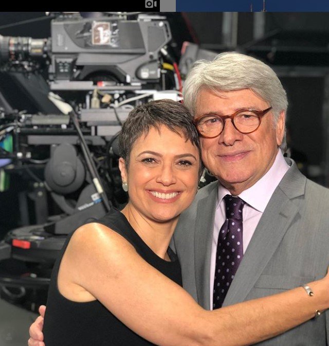 Sandra Annenberg e Sérgio Chapelin