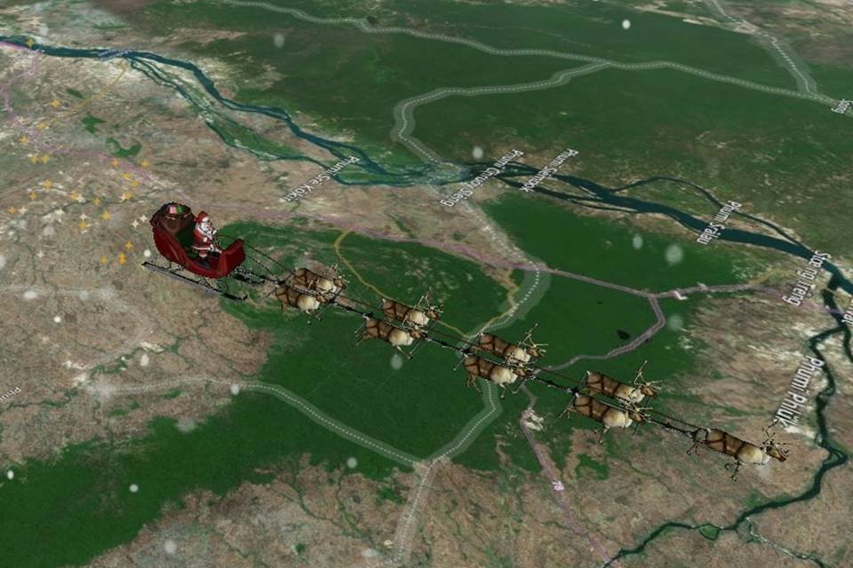 Siga o Papai Noel no Google' mostra localização do bom velhinho no Natal