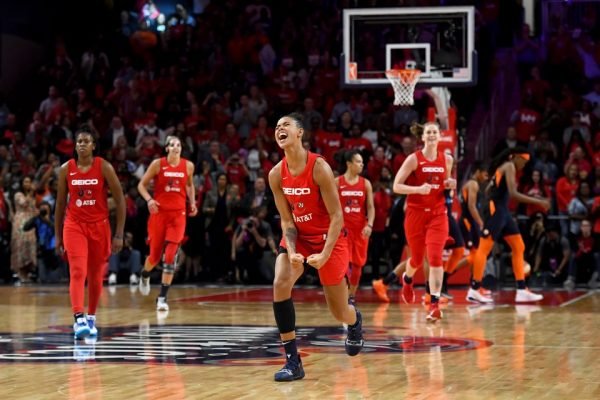 Final game of the WNBA championship series between the Washington Mystics and the Connecticut Sun