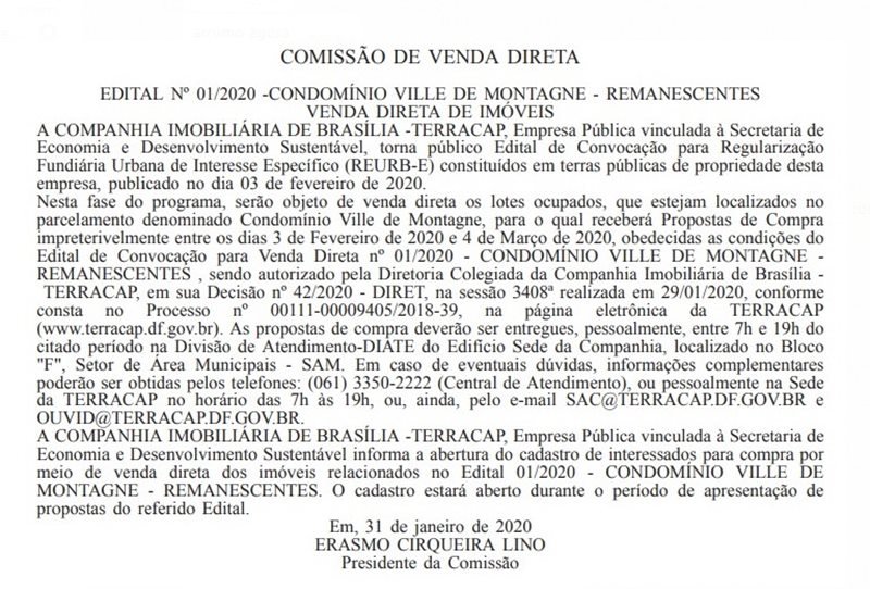 Começa 3ª fase de venda direta do Condomínio Ville de Montagne %bsbtimes- %bsbtimes