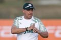 Luxemburgo durante treino do Palmeiras