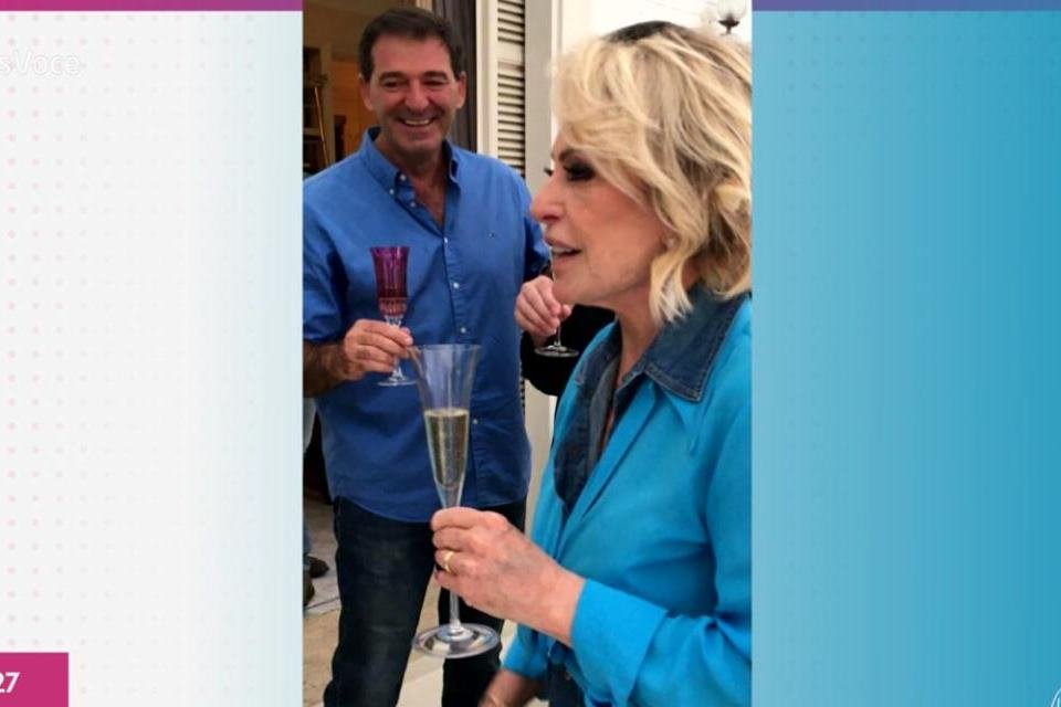 Ana Maria Braga e o marido