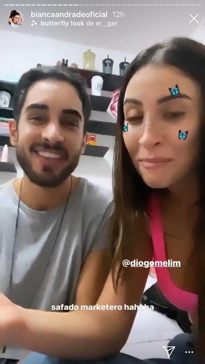 Diogo Melin e Bianca Andrade