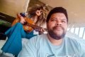 Tatiane Melo toca violão com Babu