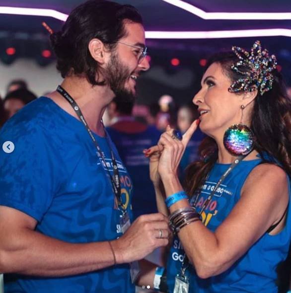 Túlio Gadêlha e Fátima Bernardes