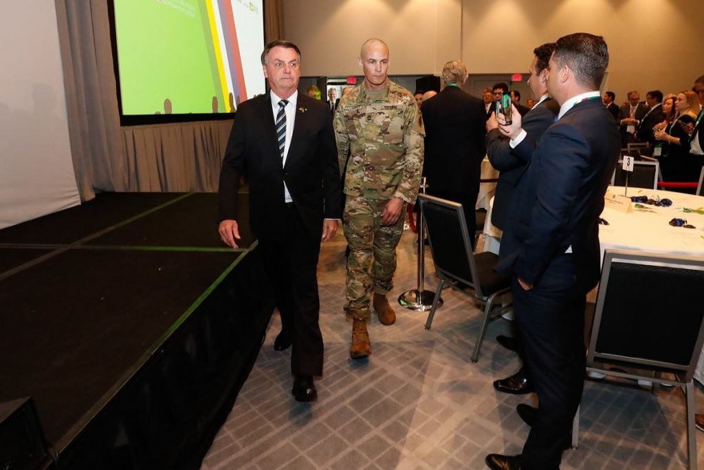 Bolsonaro em seminário nos Estados Unidos