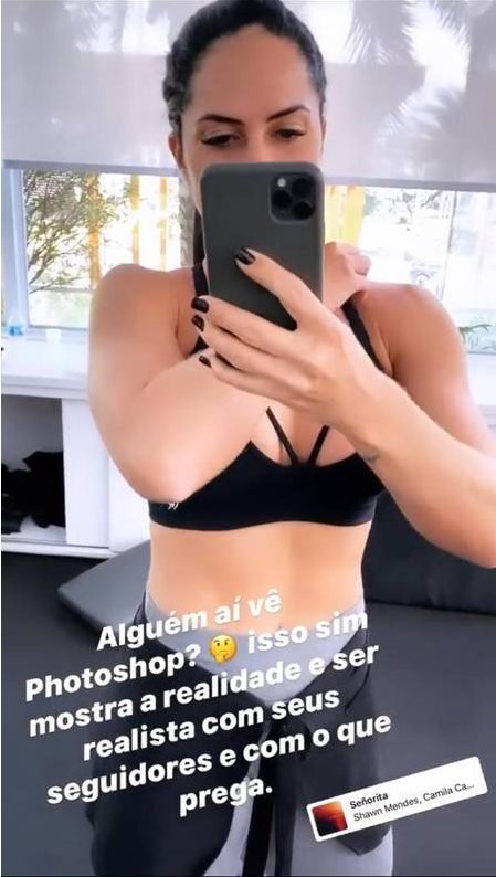 Graciele Lacerda na academia