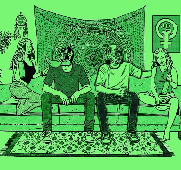 ilustração de leandro assis dos personagens de Molusco