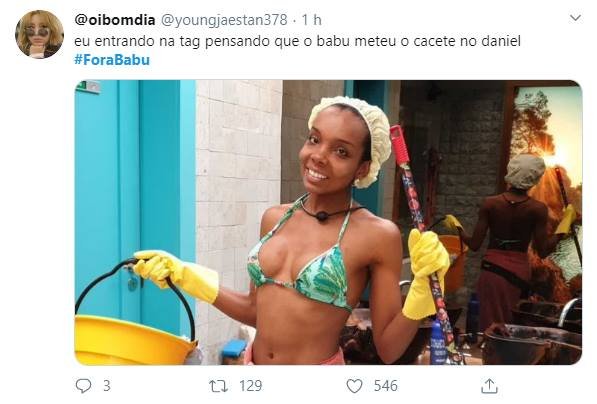 Twitter pede fora babu