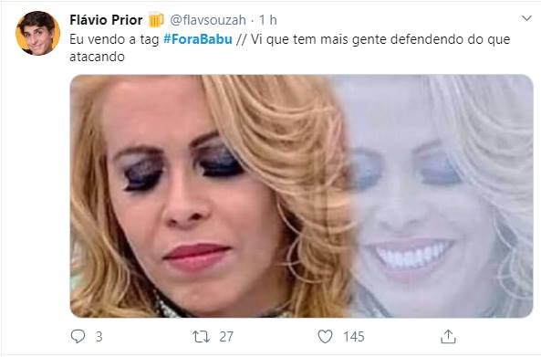 Twitter pede fora babu